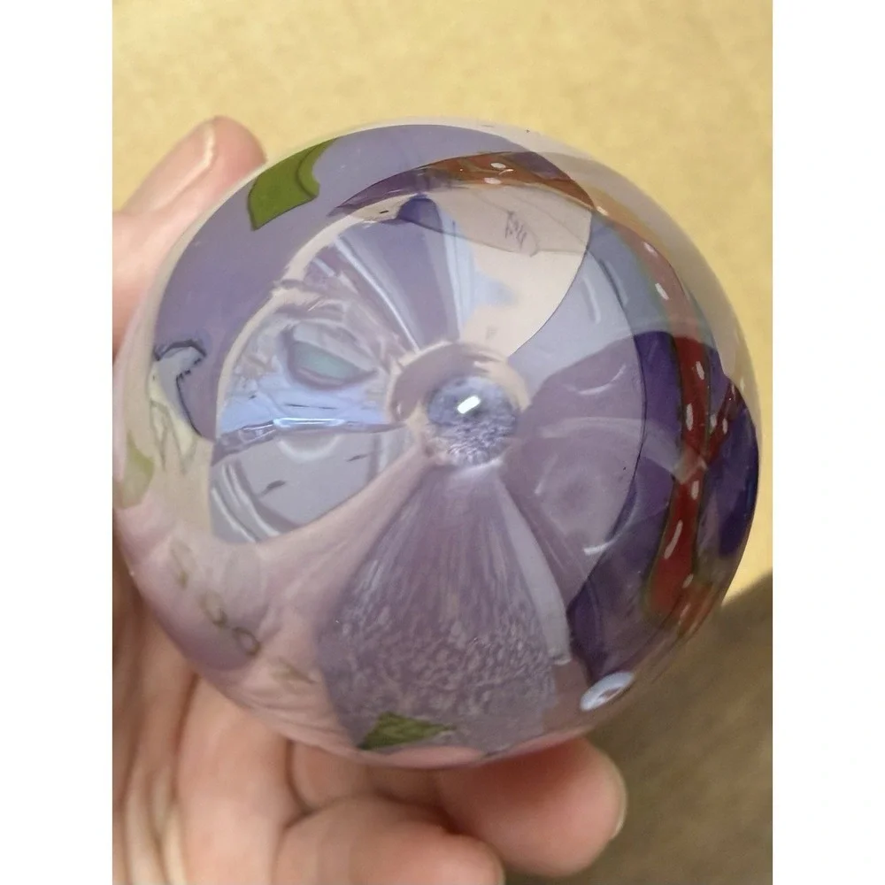 VTG Pier 1 Imports Li Bien Angel Harp Iridescent Christmas Teardrop Ornament 5